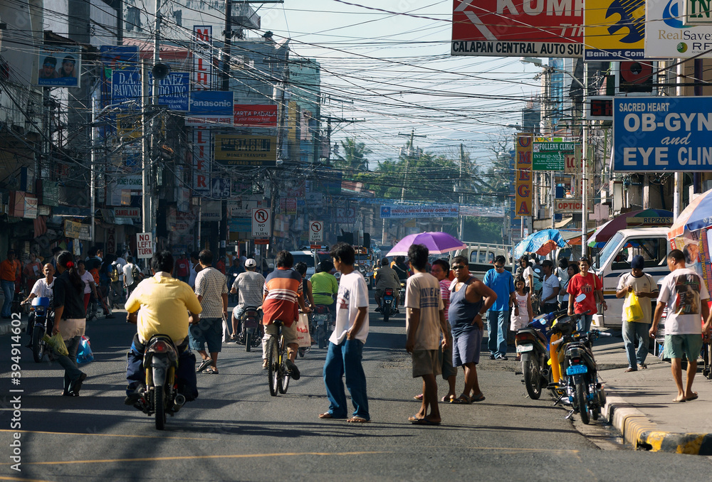 Busy street in Calapan City - Philippines Busy street in Calapan City - Philippines