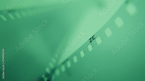 Blank of vintage film run slowly for copy space