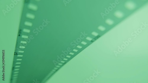 Blank of vintage film run slowly for copy space