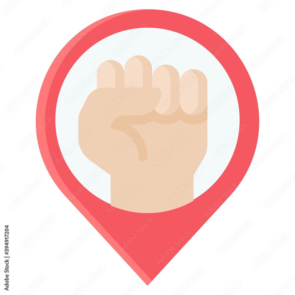 Protest location icon, Protest related vector Protest location icon, Protest related vector