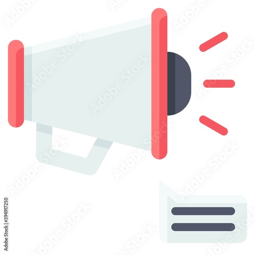Megaphone icon, Protest related vector photo
