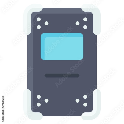 Riot shield icon, Protest related vector