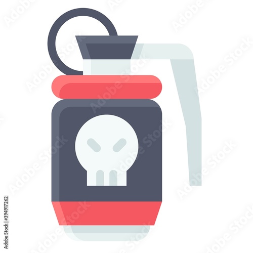 Grenade icon, Protest related vector