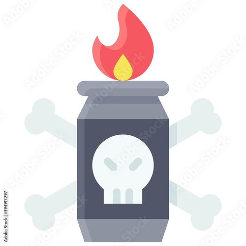 Molotov cocktail icon, Protest related vector