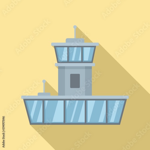 Airport duty free shop icon. Flat illustration of airport duty free shop vector icon for web design