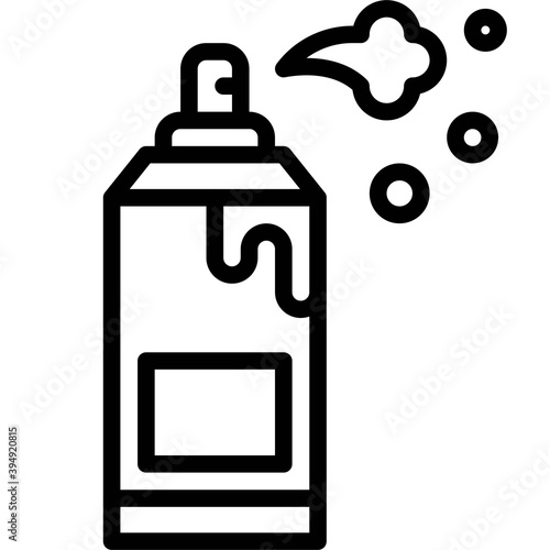 Aerosol paint icon, Protest related vector