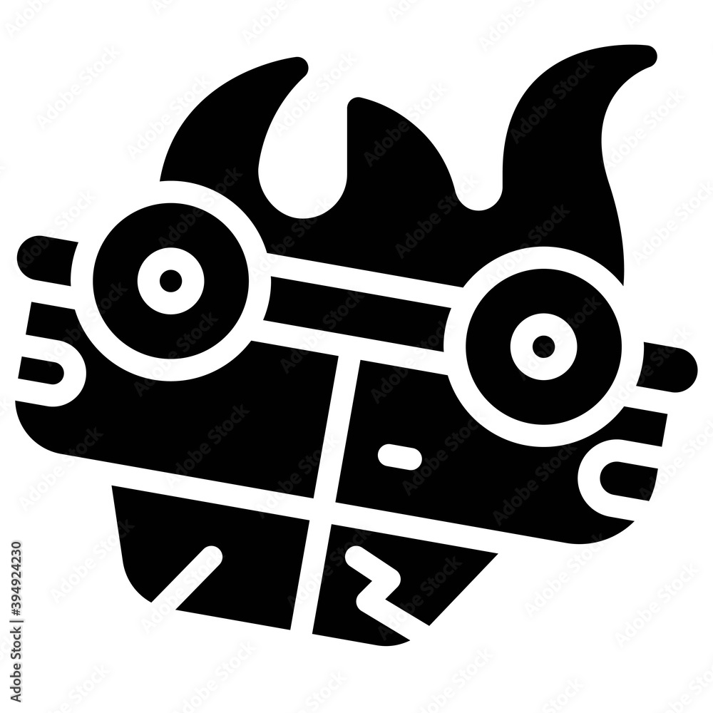 Burning car icon, Protest related vector Burning car icon, Protest related vector