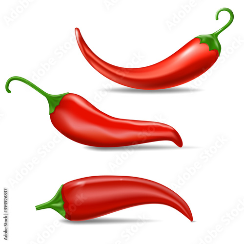 Fresh red hot chili pepper