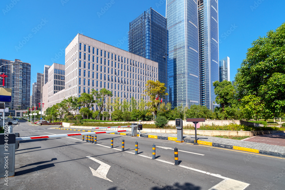 Central business district, roads and skyscrapers, Guiyang, China. Central business district, roads and skyscrapers, Guiyang, China.
