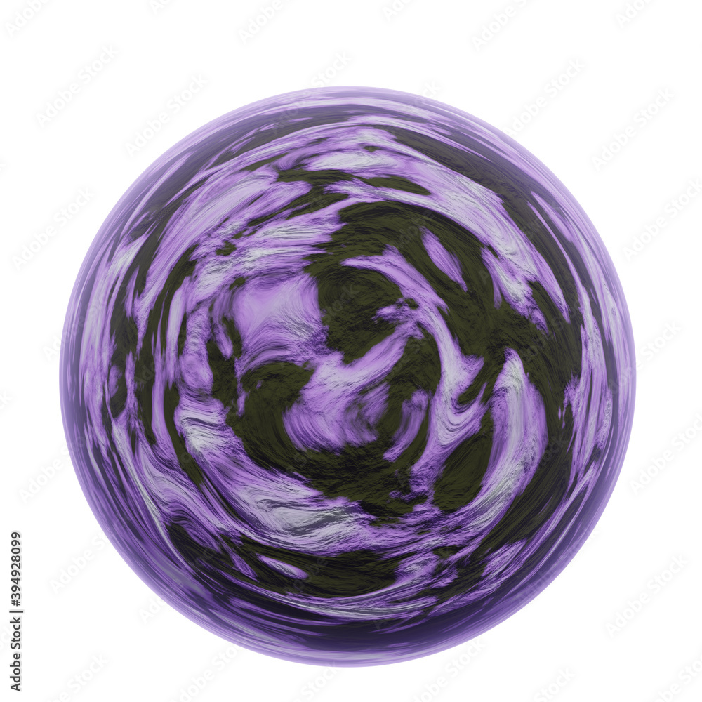 Obraz premium Water planet in space. 3d rendering.