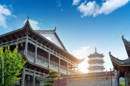 Chinese traditional ancient architecture: pagoda. Ancient architecture used to pray for good luck.