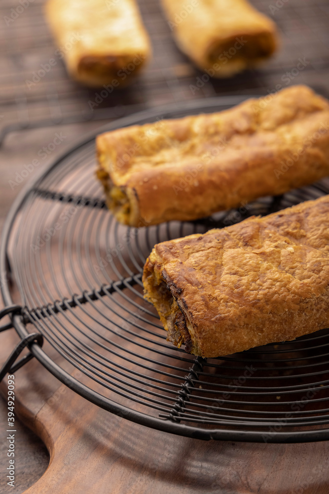 Potato puff patties, popular snack in India Potato puff patties, popular snack in India