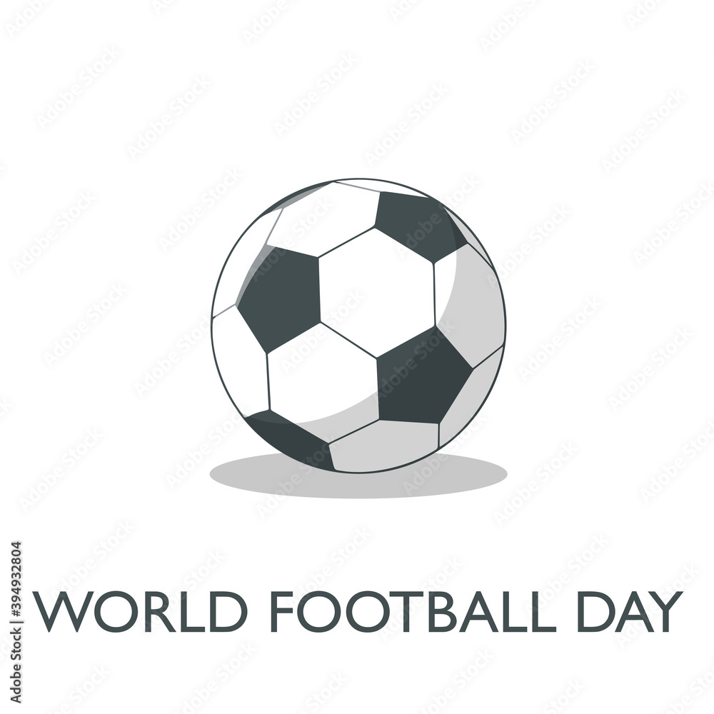 World Football Day with Soccer ball World Football Day with Soccer ball