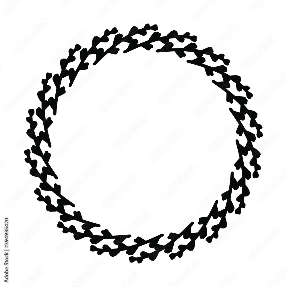 New Year and Christmas flower wreath flat design icon isolated on white background. Natural holiday frame berries leaves. Fashion border design. Amazing shape wedding birthday holiday Valentine's day New Year and Christmas flower wreath flat design icon isolated on white background. Natural holiday frame berries leaves. Fashion border design. Amazing shape wedding birthday holiday Valentine's day