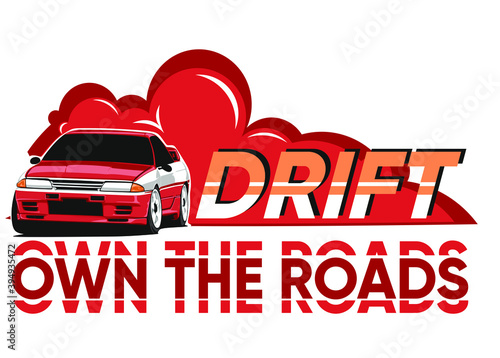 Vector Old Cars Jdm Illustration