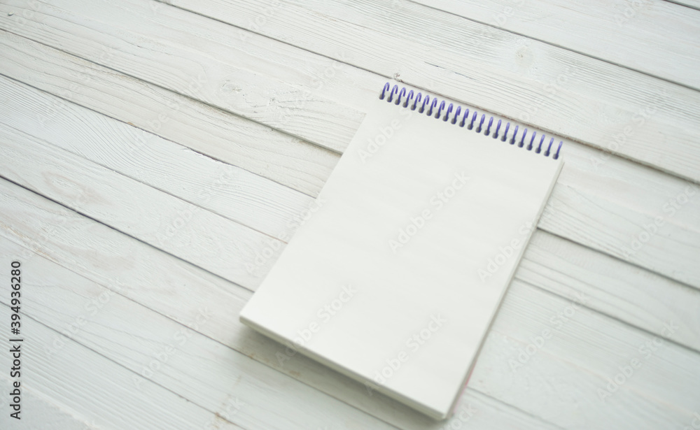 open notebook or book with empty pages on white background, top view open notebook or book with empty pages on white background, top view