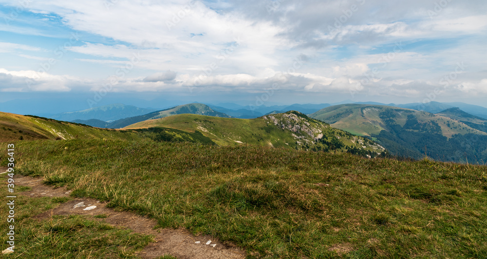 View from Ostredok hill summit in Velka Fatra mountains in Slovakia View from Ostredok hill summit in Velka Fatra mountains in Slovakia