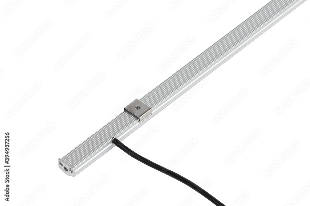 Metal LED flood light indoor bar projector lamp isolated on white background Metal LED flood light indoor bar projector lamp isolated on white background