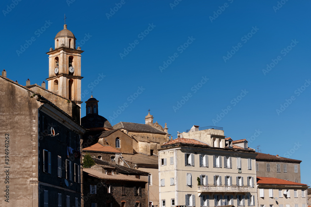 Cervione city in eastern coast of Corsica