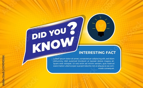 Did you know Banner with Bulb