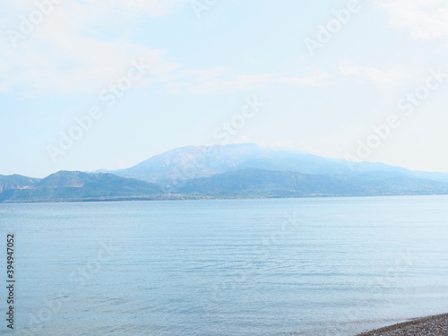 Greece Nafpaktos Psani Beach landscape