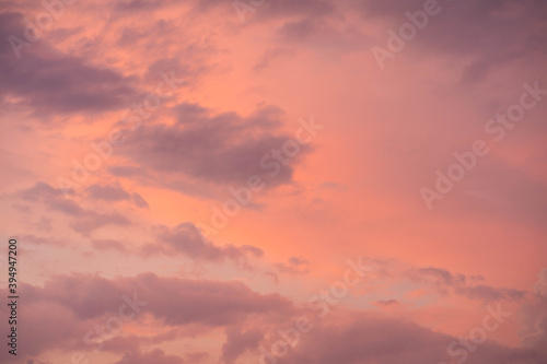 Fototapeta Naklejka Na Ścianę i Meble -  Beautiful purple sky background before sunset.