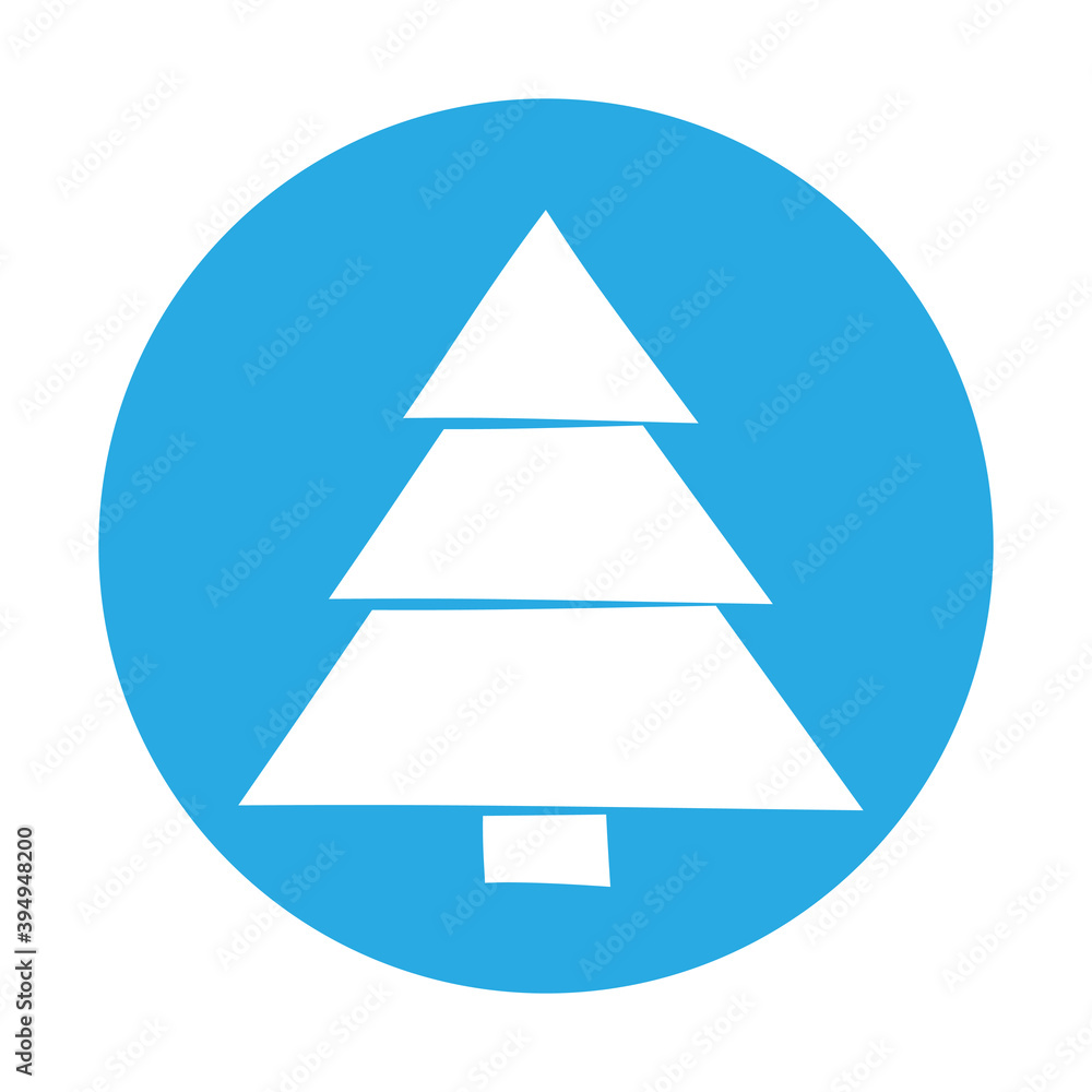 Simple illustration of Christmas tree Concept for Christmas holiday Simple illustration of Christmas tree Concept for Christmas holiday