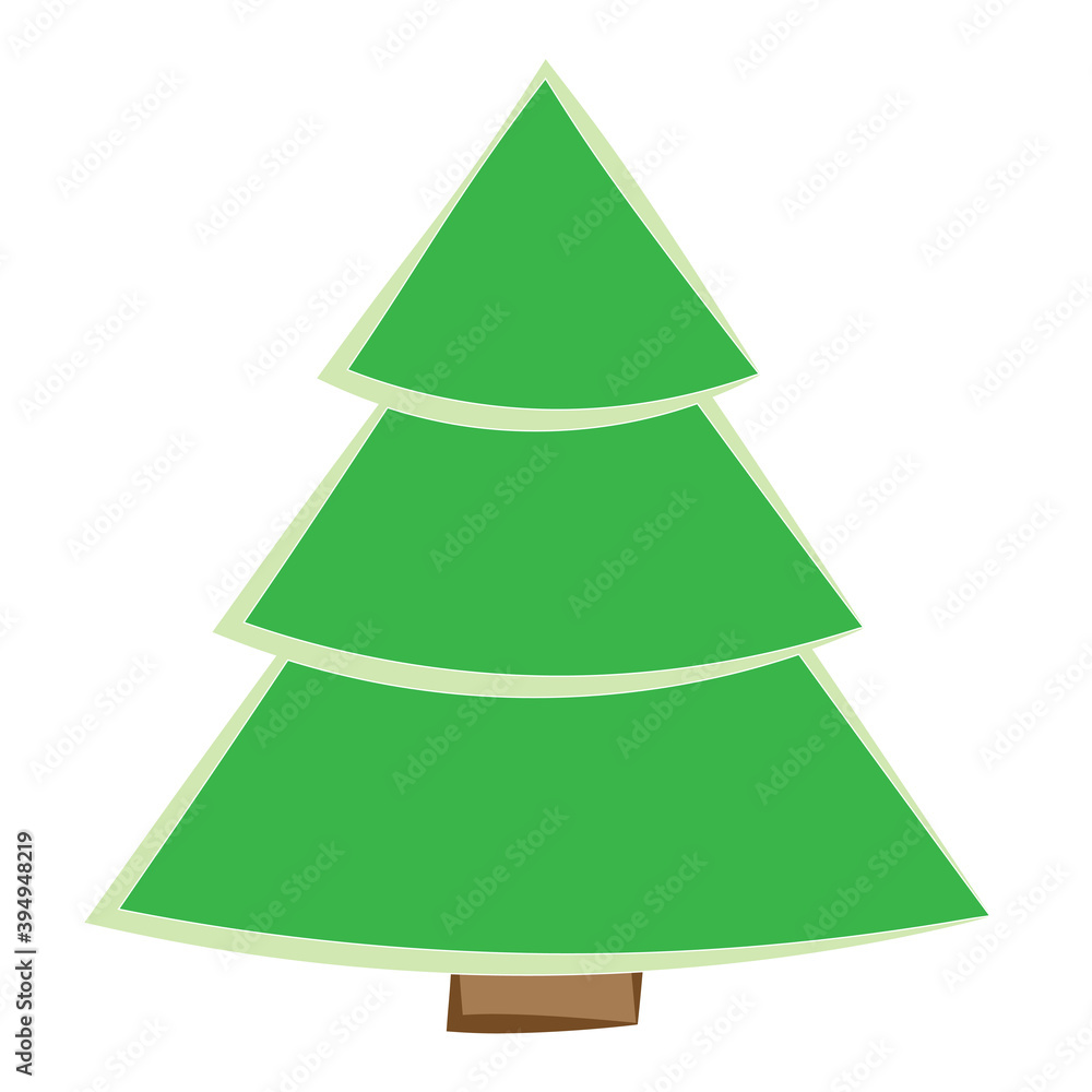 Simple illustration of Christmas tree Concept for Christmas holiday Simple illustration of Christmas tree Concept for Christmas holiday
