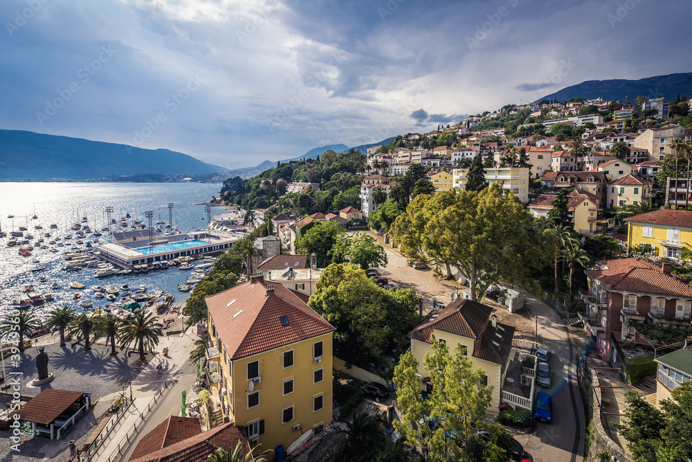 Panorama of Herceg Novi city, Montenegro