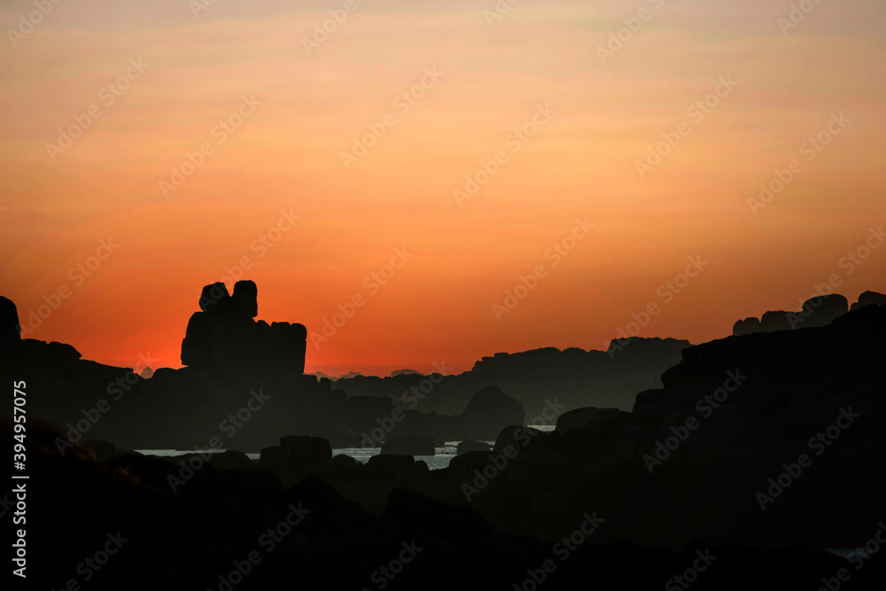 Bretagne coucher de soleil