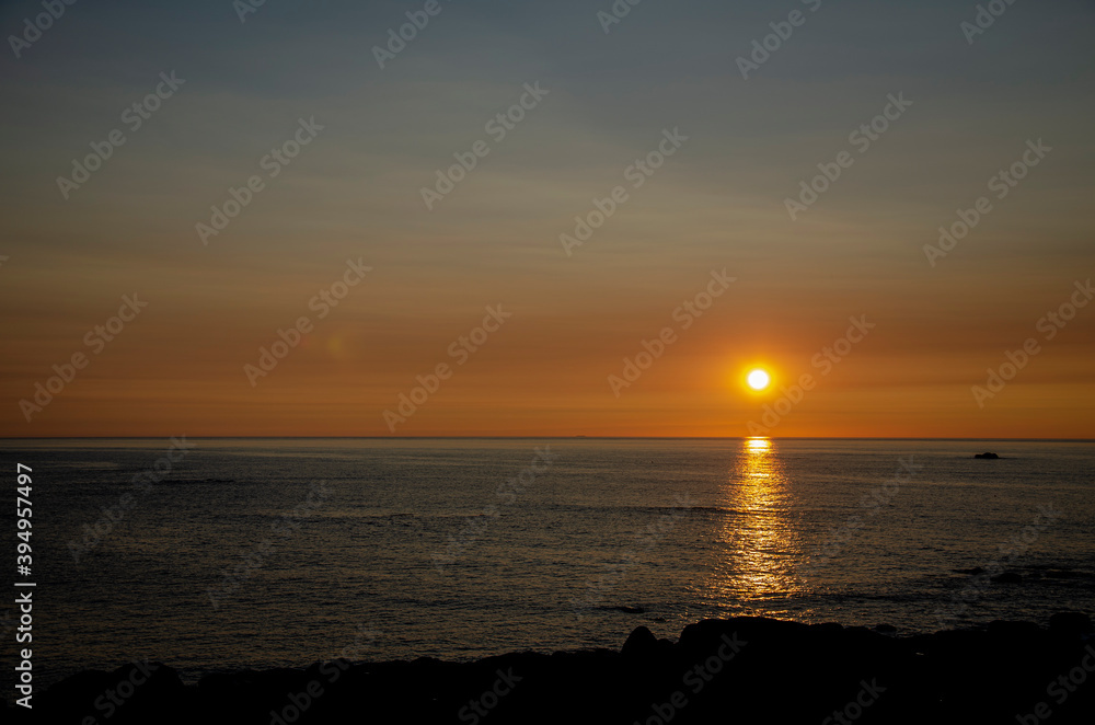 Bretagne coucher de soleil