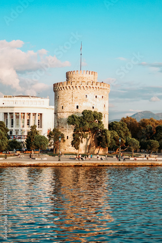 Thessaloniki White Tower from Boat