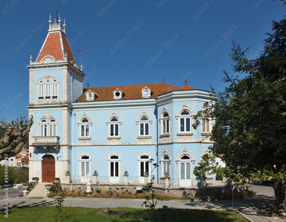 Blue classic villa in Alcobaca, Centro - Portugal 