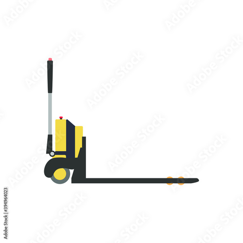 Obraz na płótnie drawing of electric pallet truck on white background w salonie
