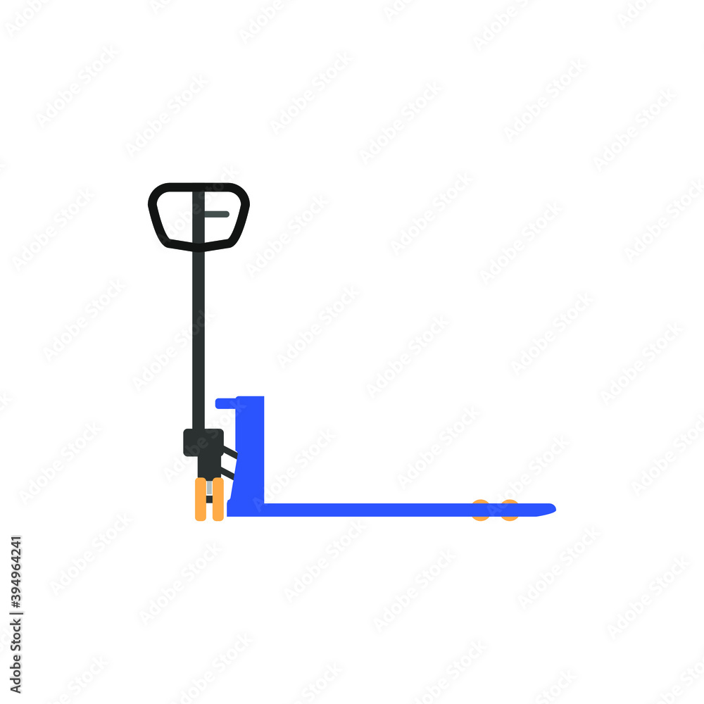 pallet truck drawing on white background pallet truck drawing on white background