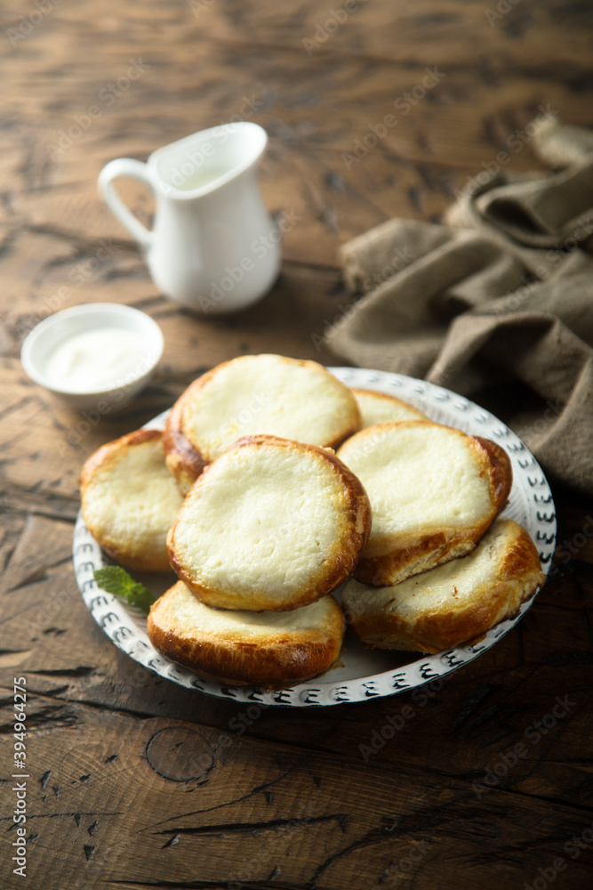 Traditional Russian cottage cheese pastry