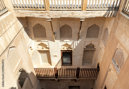 View inside the Jabreen Castle in Bahla, Sultanate of Oman photo