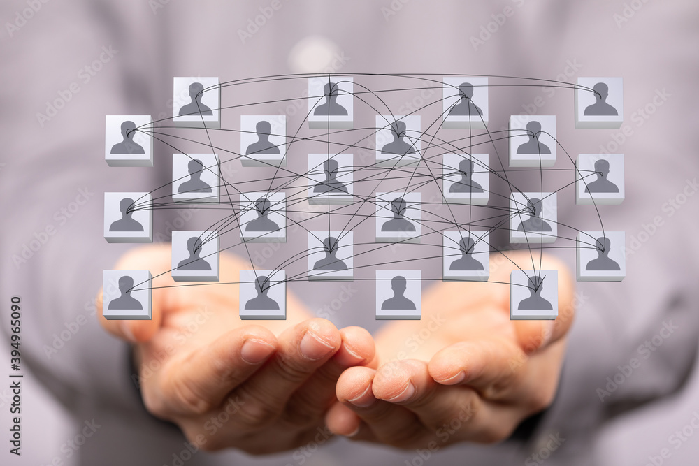 videoconference group of people talking in social network business videoconference group of people talking in social network business