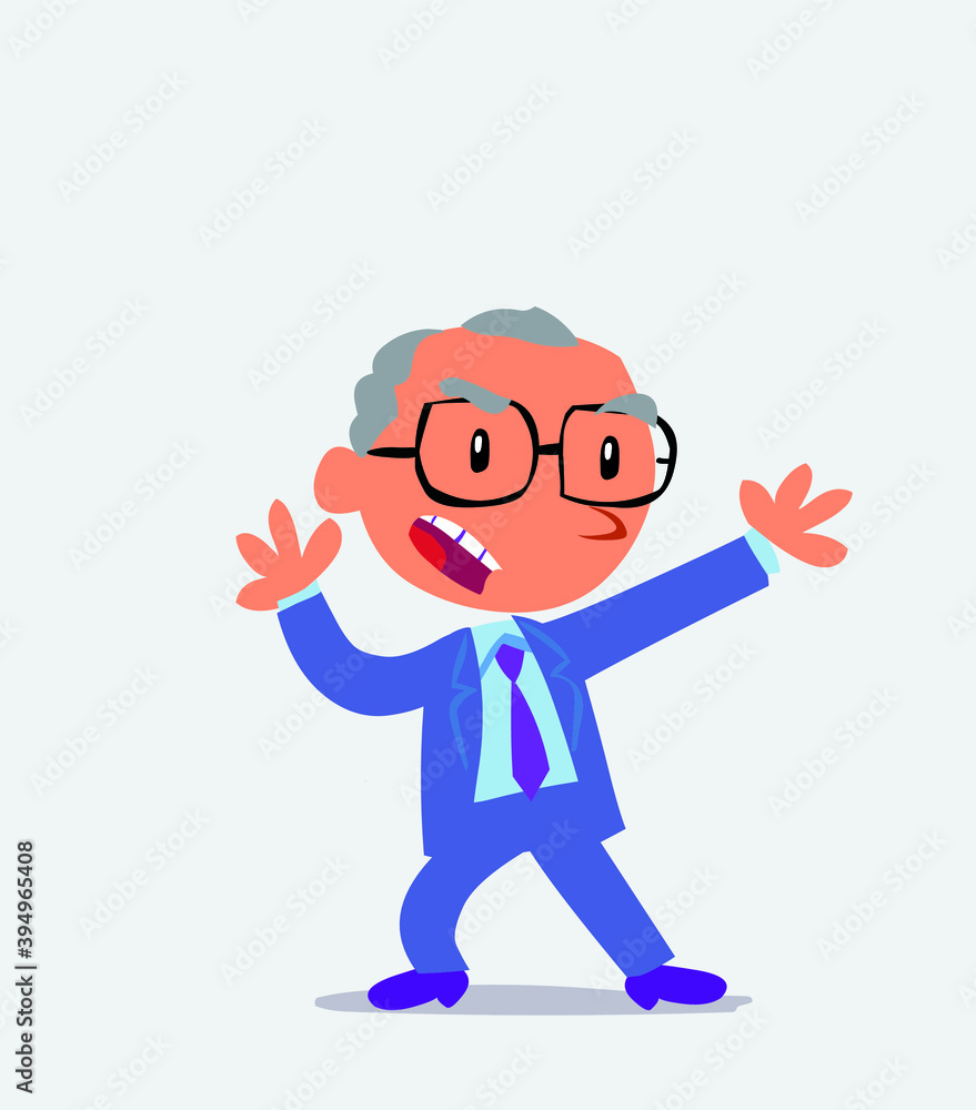 cartoon character of businessman arguing angry cartoon character of businessman arguing angry