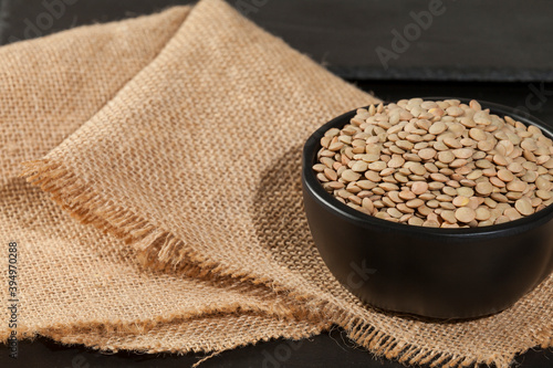Lentils - Lens culinaris; Food with a high concentration of nutrients.
