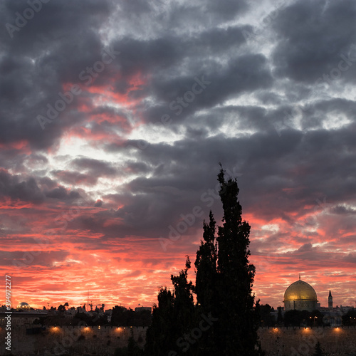 Sunset over Jerusalem