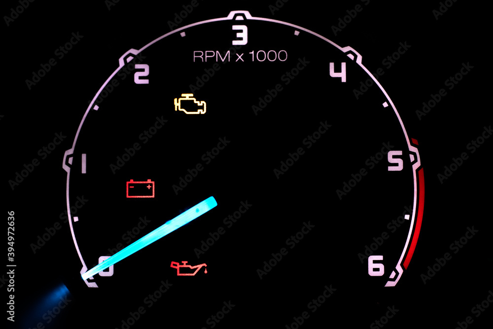 Fototapeta premium Modern car speedometer of the modern car