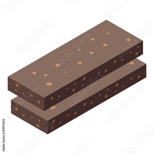 Protein bars icon. Isometric of protein bars vector icon for web design isolated on white background