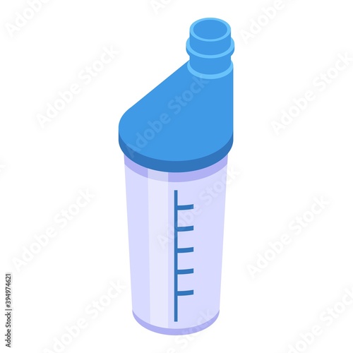Sport nutrition shaker icon. Isometric of sport nutrition shaker vector icon for web design isolated on white background