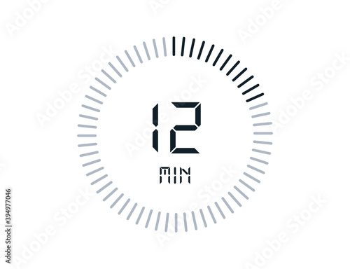 12 minutes timers Clocks, Timer 12 min icon