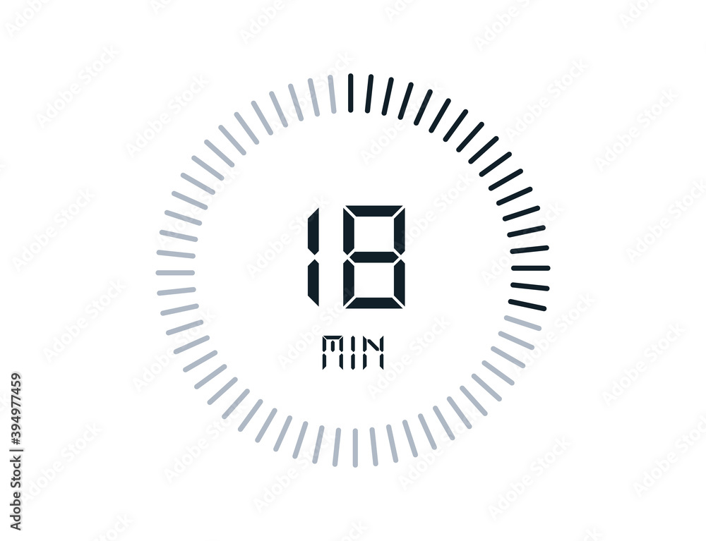 18 minutes timers Clocks, Timer 18 min icon 18 minutes timers Clocks, Timer 18 min icon