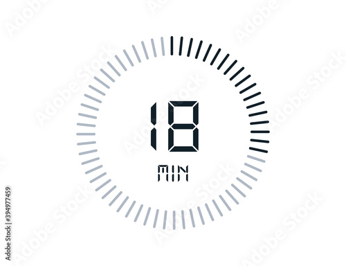 18 minutes timers Clocks, Timer 18 min icon