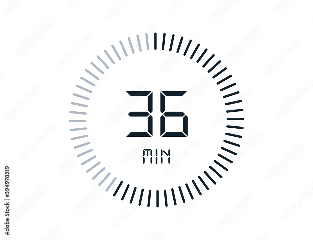 36 minutes timers Clocks, Timer 36 min icon 36 minutes timers Clocks, Timer 36 min icon