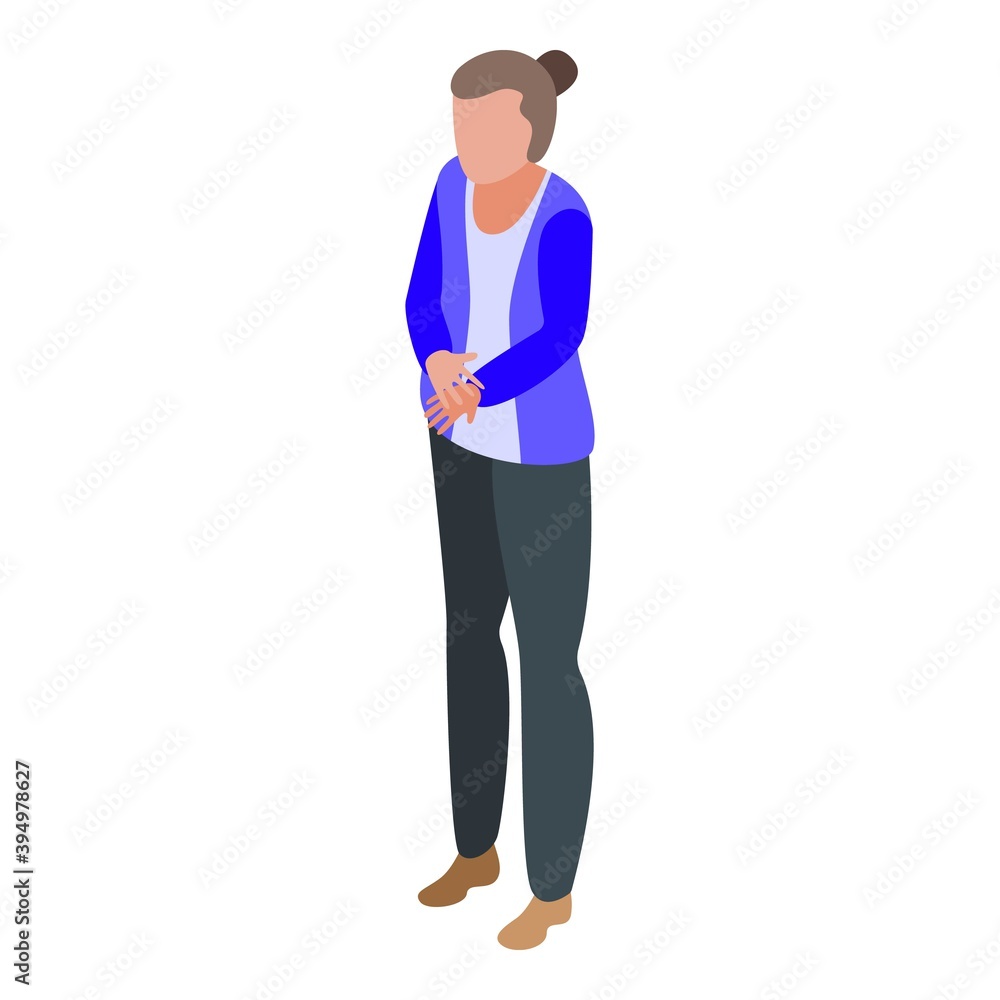 Successful business woman at home icon. Isometric of successful business woman at home vector icon for web design isolated on white background Successful business woman at home icon. Isometric of successful business woman at home vector icon for web design isolated on white background
