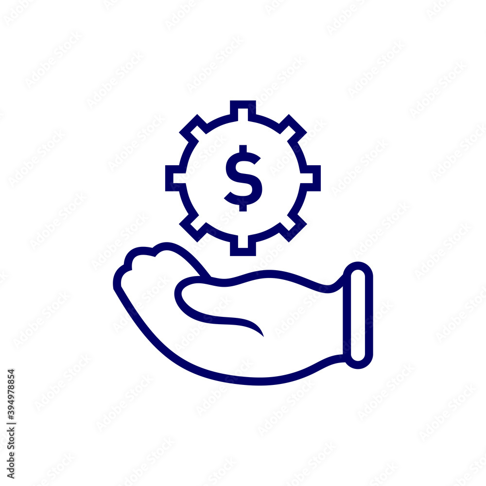 Money Care logo design vector template, Business logo design concept, Icon symbol Money Care logo design vector template, Business logo design concept, Icon symbol